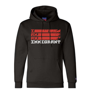 I Am An Immigrant - Mid-Weight Black Hoodie